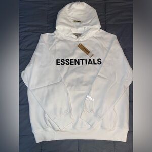 White Essentials Hoodie